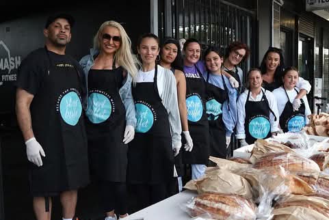 The Street Buffet team serving a full spread on a Sunday in Woolloomooloo